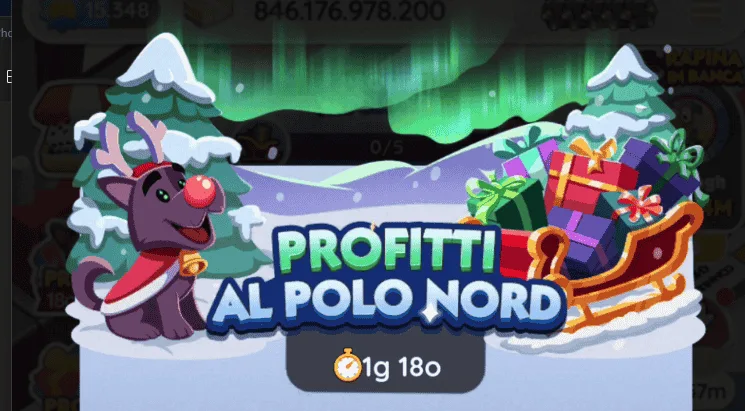 Evento Profitti Al Polo Nord Monopoly Go (Elenco dei Premi)